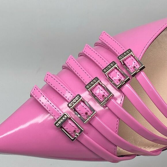 Gucci Seraphine 75MM Leather Slingback Pumps size 40 - Picture 7 of 16